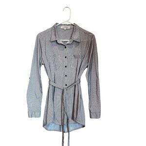 Eden & Olivia Striped Shirt Dress